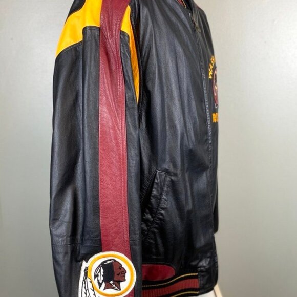 Washington Redskins Leather Jacket by G-III Cow Leather High Quality XL - Picture 5 of 9
